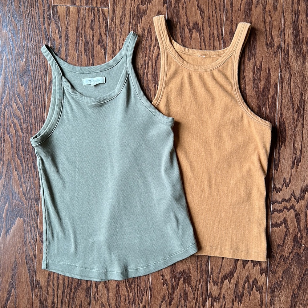 Madewell supima cotton 2 pack tanks!